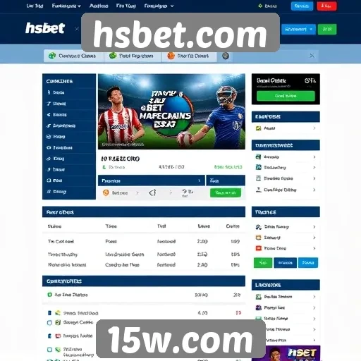 Análise da interface do usuário no hsbet.com