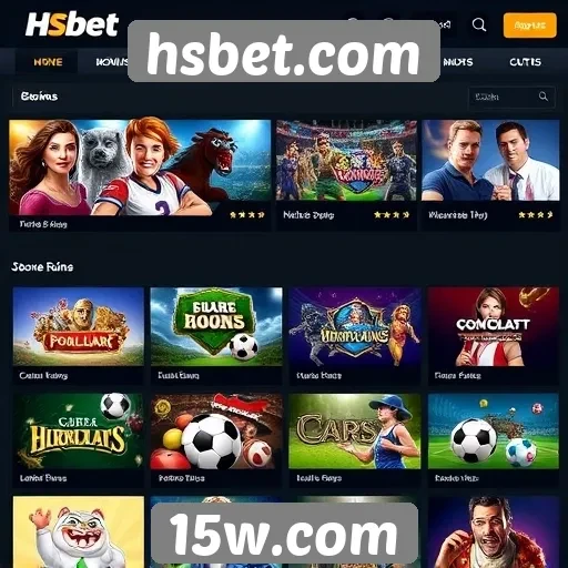 Variedade de jogos disponíveis no hsbet.com